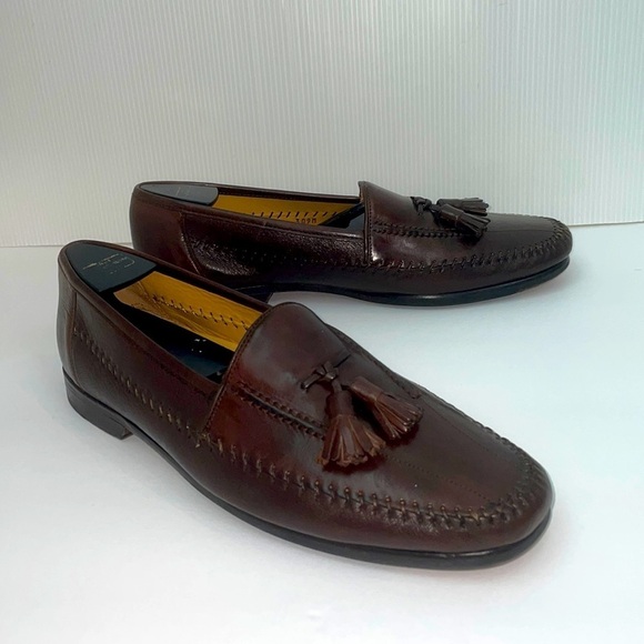 Mezlan leather mens dress shoes handmade in Spain Sz 10 main image 6